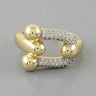 Bejeweled Horseshoe Statement Ring