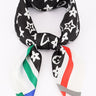Signature Print Luxe Bandana - Brown Square Scarf