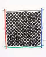 Signature Print Luxe Bandana - Brown Square Scarf