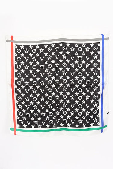 Signature Print Luxe Bandana - Brown Square Scarf