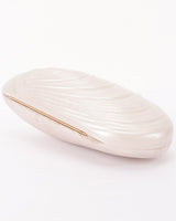 Pearl Shell Evening Clutch- Cream | Women's