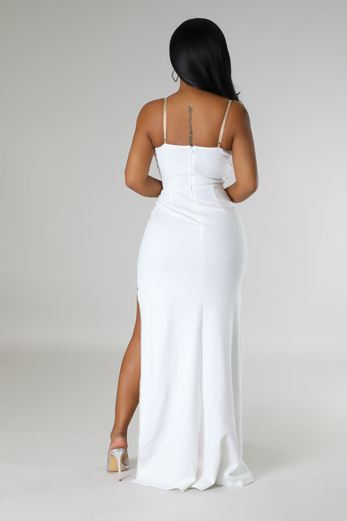 Marcia Glam Maxi Dress White