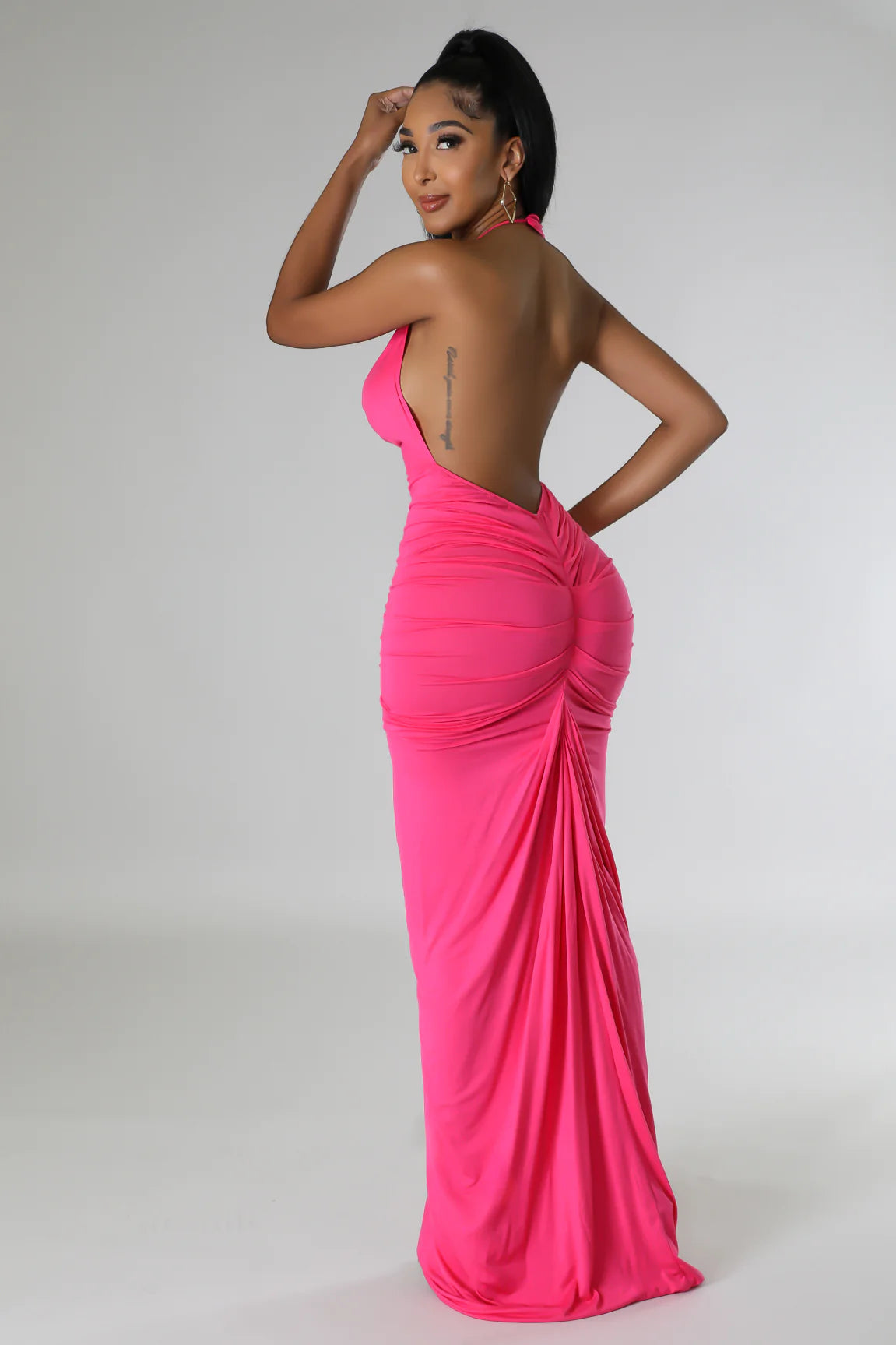 Private Event Maxi Dress (Fuchsia)