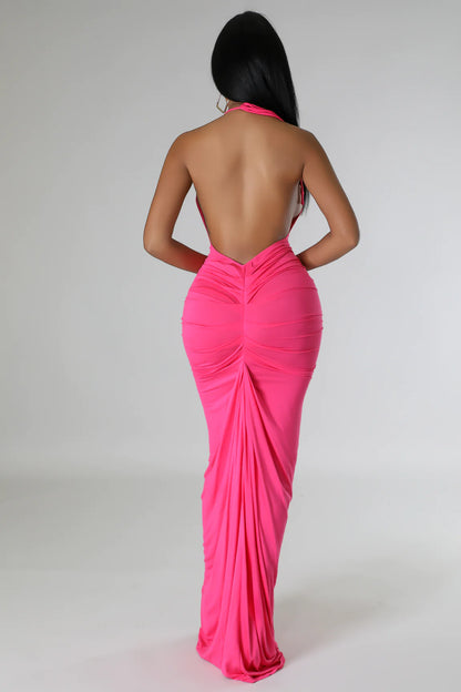 Private Event Maxi Dress (Fuchsia)