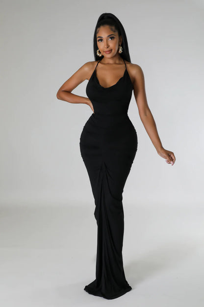 Private Event Maxi Dress (Black)