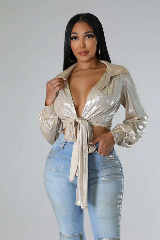 Show Stopper Top (Champagne)