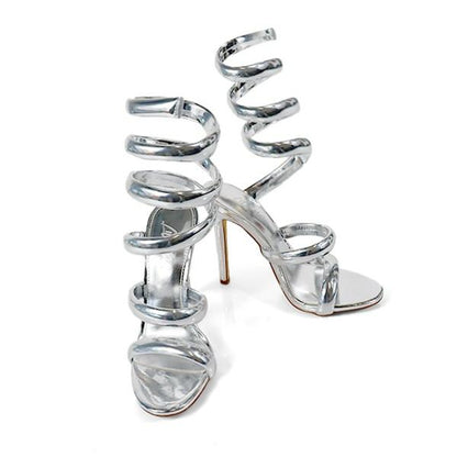 Helix Comfort Faux Heels (Silver)