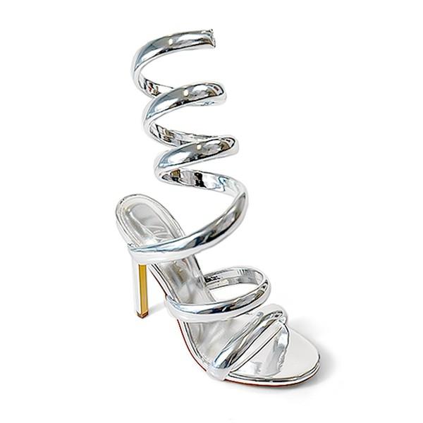 Helix Comfort Faux Heels (Silver)