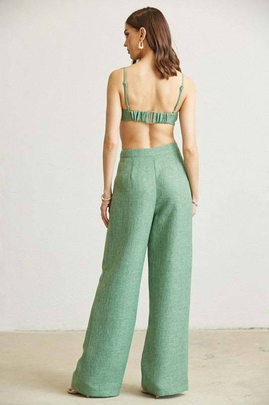 crop top and pants set