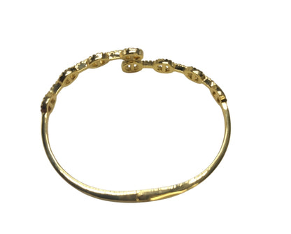 Goden Gold Clasp Cuff Bracelet ( Gold)