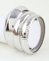 Polished Geometric Cuff Bracelet Set - Silver - Palazzo Couture Online