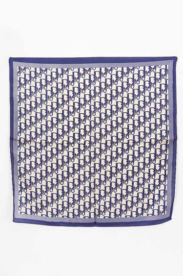 Signature Print Luxe Bandana - Navy