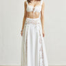 Ethereal Lace Low-Back Maxi Dress - Ivory