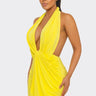 Golden Hour Braided Mini Dress - Yellow