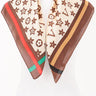 Signature Print Luxe Bandana - Brown
