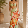 Lily Luxe Cutout Satin Maxi Dress - Sageflor