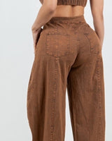 All About Denim Halter Jumpsuit - Chocolate - Palazzo Couture Online