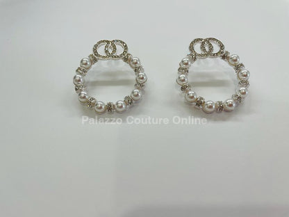 All About Pearls Earring One Size / Silver/White Earrings