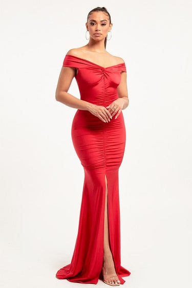 All In Your Feels Maxi Dress Red - Palazzo Couture Online