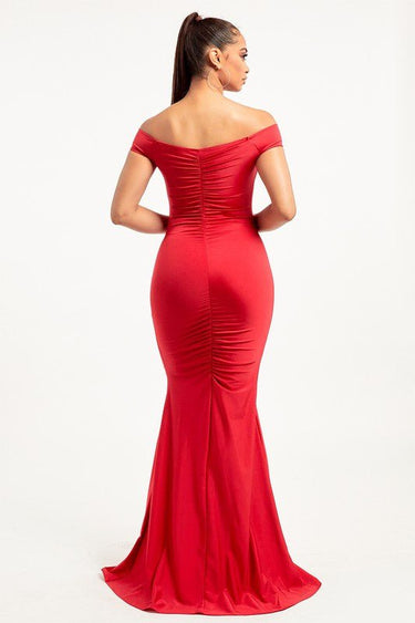 All In Your Feels Maxi Dress Red - Palazzo Couture Online