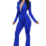 All Yours Blue Jumpsuit with Stretch & Flared Leg for women - stylish jumpsuit by Palazzo Couture