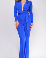 All Yours Jumpsuit (Blue) - Palazzo Couture Online