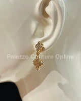 Alma Rose Earrings (Gold) - Palazzo Couture Online