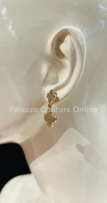 Alma Rose Earrings (Gold) - Palazzo Couture Online