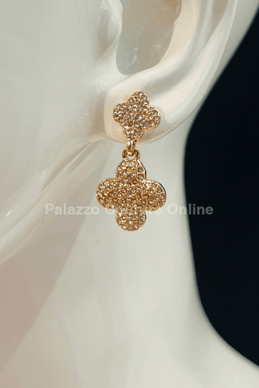 Alma Rose Earrings (Gold) - Palazzo Couture Online