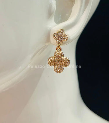 Alma Rose Earrings (Gold) - Palazzo Couture Online