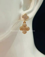 Alma Rose Earrings (Gold) - women's statement jewelry