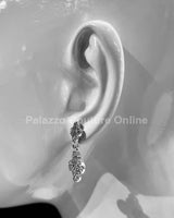 Alma Rose Earrings (Silver) - Palazzo Couture Online