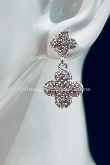 Alma Rose Earrings (Silver) - Palazzo Couture Online
