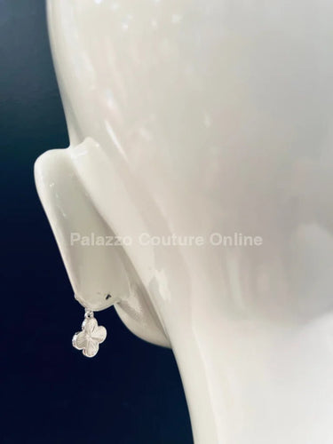 Alma Rose Earrings (Silver) - Palazzo Couture Online