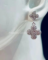 Alma Rose Earrings (Silver) - women's statement jewelry