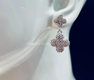 Alma Rose Earrings (Silver) - women's statement jewelry