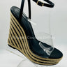 Amalia braided espadrille wedges (Black) for women - stylish shoes by Palazzo Couture