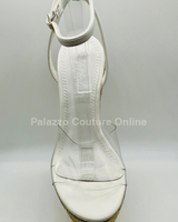 Amalia braided espadrille wedges (White) - Palazzo Couture Online