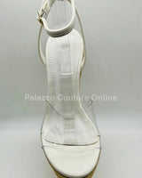 Amalia braided espadrille wedges (White) - women's wedge sandals