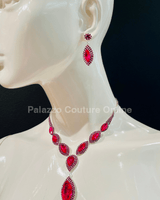 Amatista Drops Necklace Set - Palazzo Couture Online