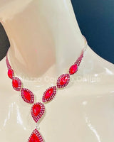 Amatista Drops Necklace Set - women's statement jewelry