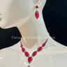 Amatista Drops Necklace Set for women - fashion jewelry by Palazzo Couture