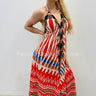 American Dream Maxi Dress front view showing full-length maxi silhouette