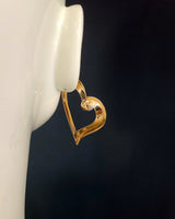 Angle in Heart Pearl Earrings (Gold) - stylish accessory for every outfit