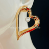 Angle in Heart Earrings (Gold) - Palazzo Couture Online