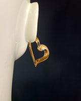 Angle in Heart Pearl Earrings (Gold) - Palazzo Couture Online