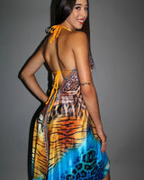 Women's  mini dress elegant style back view