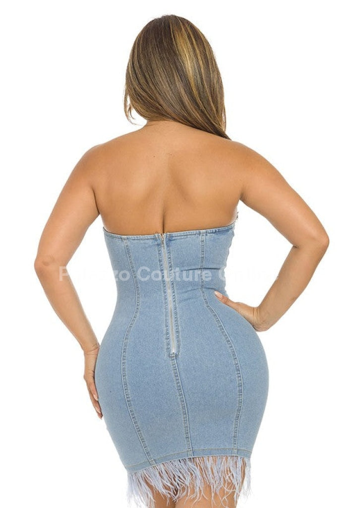 Arlene Denim Mini Dress