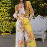 Artwork flowers yellow and white Print Set - Palazzo Couture Online