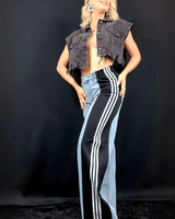 Athleisure Fusion Jeans (Black) - Palazzo Couture Online